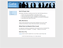 Tablet Screenshot of gatetechnology.com
